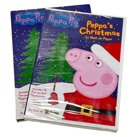 Peppa Pig Peppa's Christmas 12 Episodes English & French DVD New Sealed - Picture 4 of 4